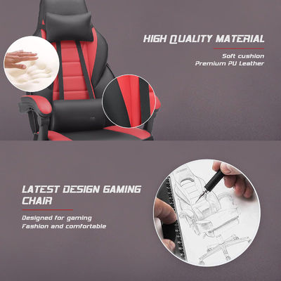 Customized Color Racing Style Gaming Chair with Footrest and Headrest 45 Pounds