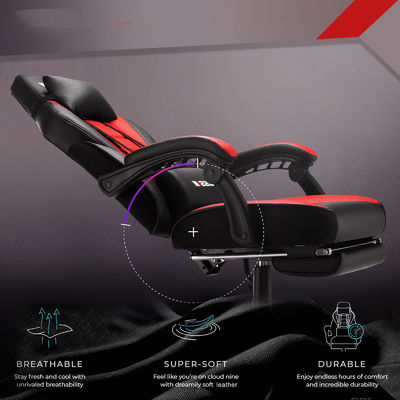 Customized Color Racing Style Gaming Chair with Footrest and Headrest 45 Pounds
