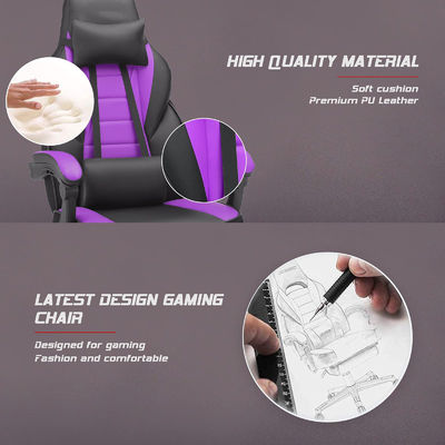 Fabric Gaming Chair with 360 Swivel Height Adjust and Recliner Function