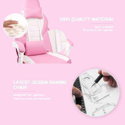 s Favorite Racing Style Gaming Chair with Footrest and Headrest Item Weight 45 Pounds