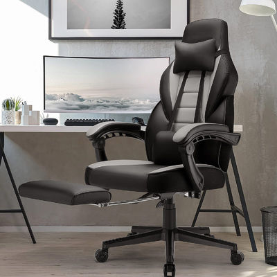 Modern Design Racing Style Gaming Chair with Footrest and Headrest Customized Color