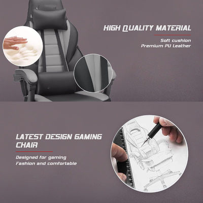 Modern Design Racing Style Gaming Chair with Footrest and Headrest Customized Color