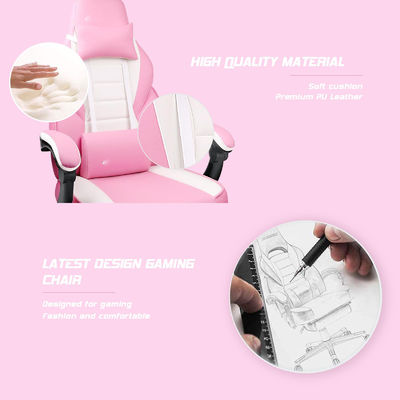Customize Racing Style Gaming Chair with Footrest and Headrest 21.7&quot;D x 27.2&quot;W x 47&quot;H