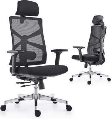 Solid Back High Back Computer Desk Chair with Adaptive Backrest and Y Mail Packing