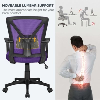 3 Gas Lift Ergonomic Office Chair with Customized Color and Adjustable Lumbar Support