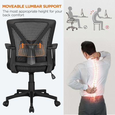 Ergonomic Office Chair with Customized Color and Adjustable Lumbar Support