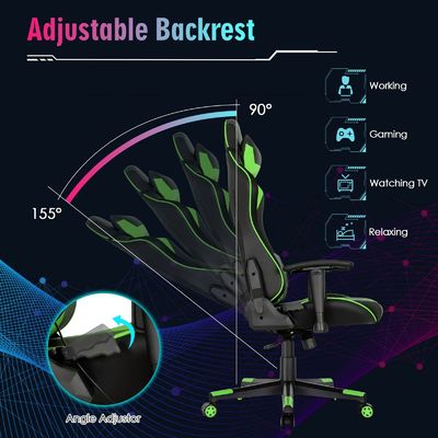 Comfortable Ergonomic RGB Gaming Chair with Adjustable Design and RGB LED Lights