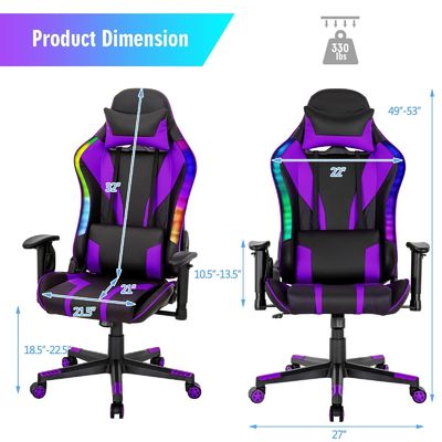 Upgrade Your Gaming Setup with ALINUNU Swivel Chair Modern Design and RGB LED Lights