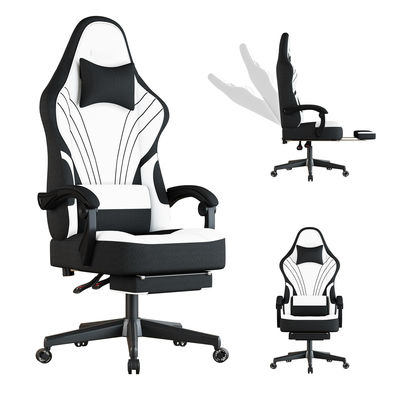 Customize Big and Tall Gaming Chair with Footrest 360 Swivel Height Adjust Recliner