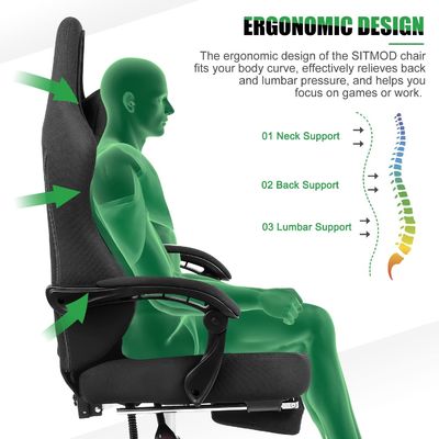 Elevate Your Gaming Experience with ALINUNU's Height Adjustable Recliner Gaming Chair