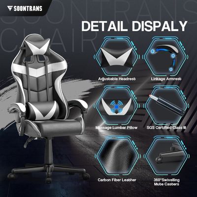 Mail Packing Ergonomic Gamer Chair with Massage and Comfortable Design