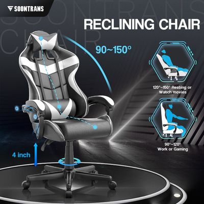 Mail Packing Ergonomic Gamer Chair with Massage and Comfortable Design