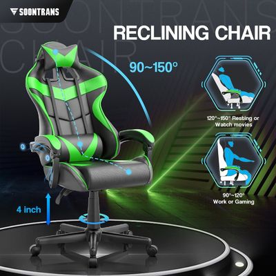250 Pounds Maximum Weight Recommendation Ergonomic Gamer Chair with Massage Function