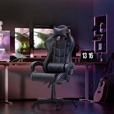 Ergonomic Gamer Chair with Massage Adjustable Height and Item Weight 14.3 Pounds