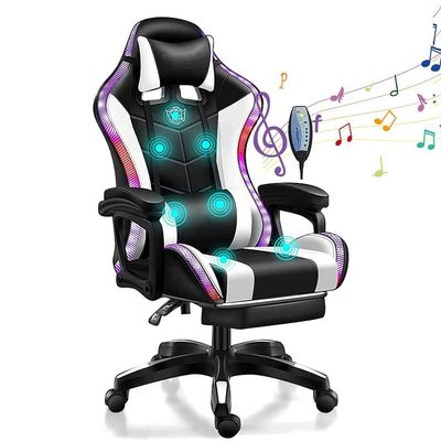 Modern Style ALINUNU RGB Gaming Chair with 360 Swivel Function and Massage Feature
