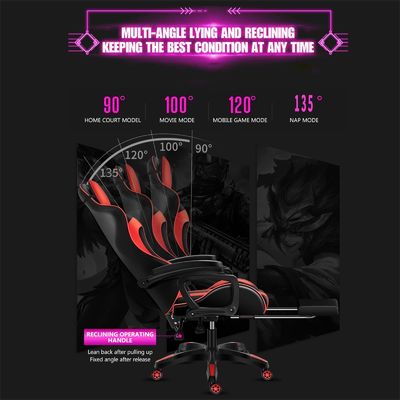 Modern Style ALINUNU RGB Gaming Chair with 360 Swivel Function and Massage Feature