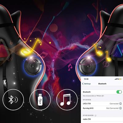 Modern Style ALINUNU RGB Gaming Chair with 360 Swivel Function and Massage Feature