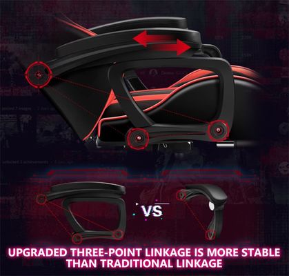 Mail Packing Swivel Chair ALINUNU RGB Gaming Chair with 7 Points Massage and LED Light