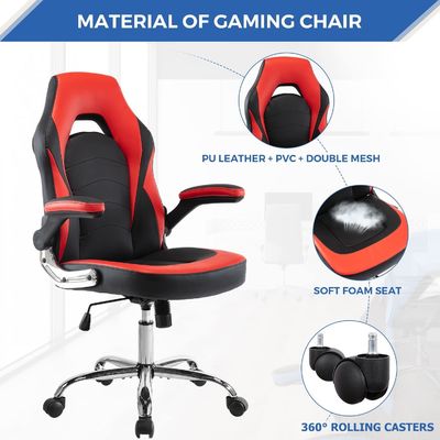 Swivel Style Customized Color Ergonomic Gaming Chair with Lumbar Support from ALINUNU