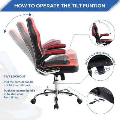 Swivel Style Customized Color Ergonomic Gaming Chair with Lumbar Support from ALINUNU