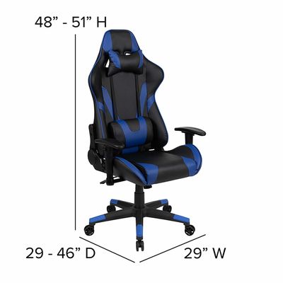 ALINUNU Modern Design Gaming Chair with Adjustable Swivel and 280 Pounds Capacity