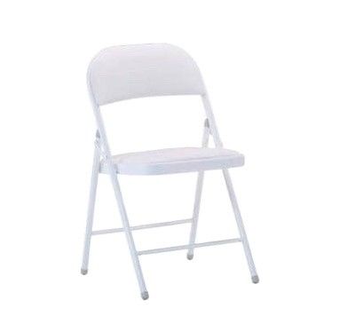 Mail Packing Modern Design Style Foldable Chair with White Metal Frame