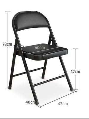 Mail Packing Modern Design Style Foldable Chair with White Metal Frame