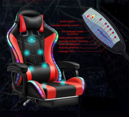 Upgrade Your Gaming Setup with ALINUNU PC Massage Gaming Chair featuring LED and Speakers