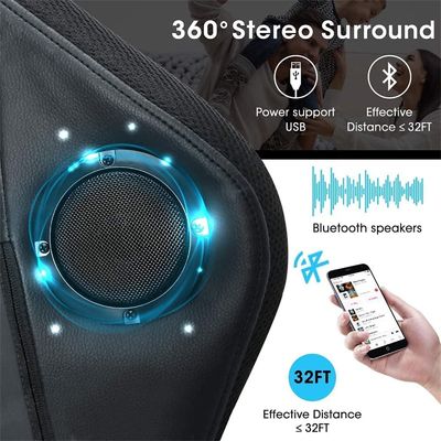 Modern Design Computer Game Room LED Gaming Chair with Speakers and Lumbar Pillow