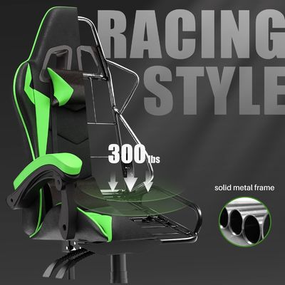 Customized Color Metal Type Iron Racing Gaming Chair with Headrest and Lumbar Support