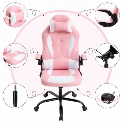 ALINUNU PC Racing Gaming Chair Swivel Chair Faux Leather Seat Material Type for Adults