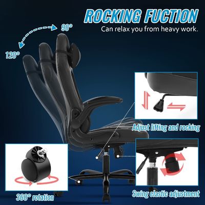 360 Swivel/ Height Adjust/Recliner Function PC Gaming Chair Customized Color for Adults