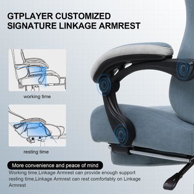 ALINUNU High Back Racing Gaming Chair with Adjustable Height and 360 Swivel Function