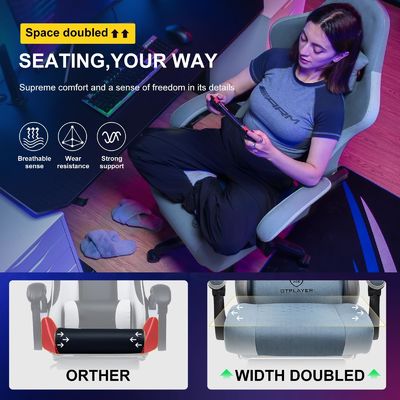 ALINUNU High Back Racing Gaming Chair with Adjustable Height and 360 Swivel Function