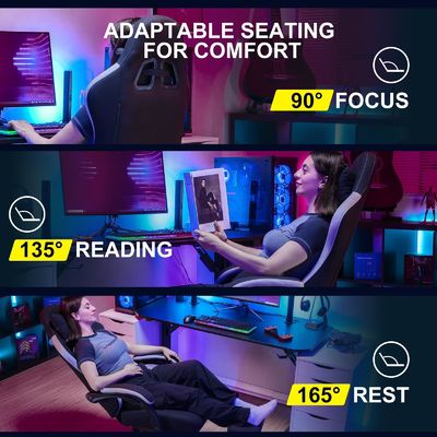 360 Swivel/ Height Adjust/Recliner High Back Ergonomic Computer Gaming Chair ALINUNU
