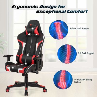 Adjustable Height Computer Gaming Racing Chair for Office Ergonomic Gaming Chairs
