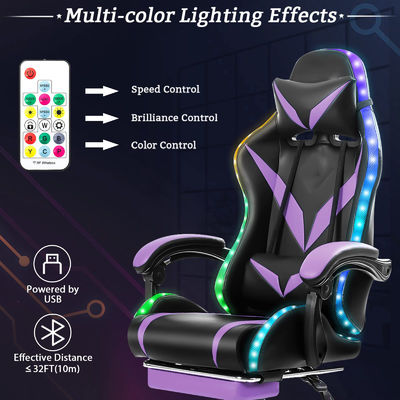 Mail packing Ergonomic RGB Gaming Chair with Massage and Led Lights Swivel Chair Style
