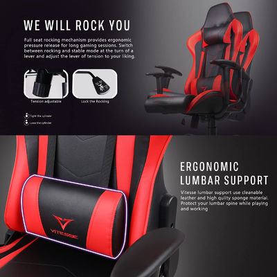 ALINUNUCustomized Service Ergonomic Racing Gaming Chair Adjustable Height and High Back