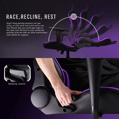 ALINUNU High Back Ergonomic Racing Gaming Chair Height Adjustable Chair Gaming Gamer