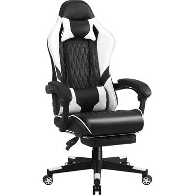 Competitive Iron Metal Computer Racing Gaming Chair with Footrest and Lumbar Support