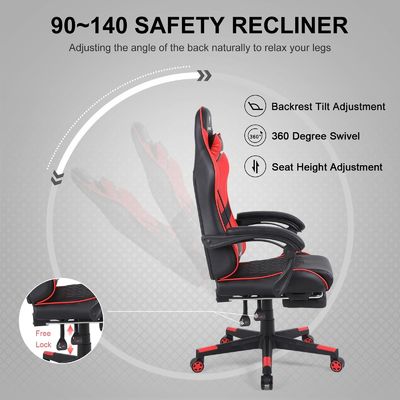 Customized Color Ergonomic Office Chair with Recliner Function and Height Adjust
