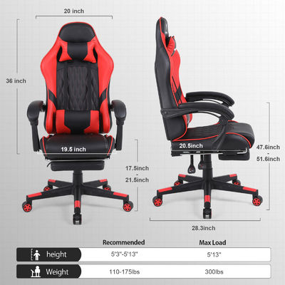 Customized Color Ergonomic Office Chair with Recliner Function and Height Adjust