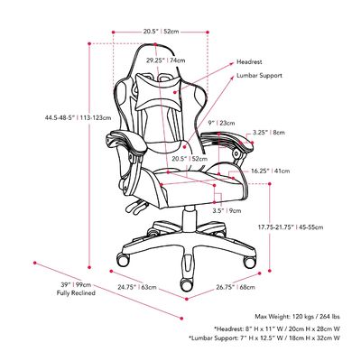 ALINUNU Racing Gaming Chairs Item Weight 32 pounds Mail packing Y for Adult Teens