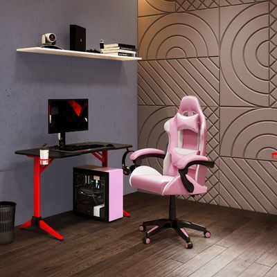 Swivel Style Racing Gaming Chair With Footrest and 3 Gas Lift within ALINUNU