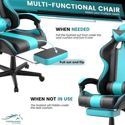 Racing Gaming Chairs for Adult Teens Swivel Chair Product Dimensions 24&quot;D x 21&quot;W x 52&quot;H