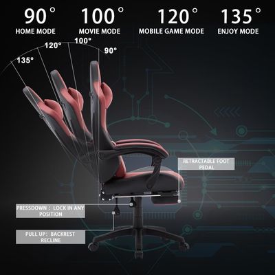 High Back Gaming Chair Leather Computer Chair Racing Executive Ergonomic Desk Chair Recliner