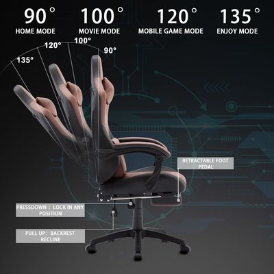 Swivel Chair ALINUNU High Back Gaming Chair Leather Desk Chair Racing Executive Ergonomic