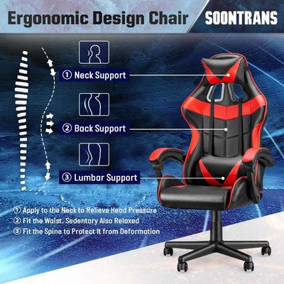Mail Packing Racing Gaming Chair High Back Ergonomic with Lumbar Support ALINUNU