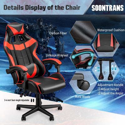 Mail Packing Racing Gaming Chair High Back Ergonomic with Lumbar Support ALINUNU