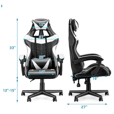 High Back Customized Color Racing Gaming Chair with Lumbar Support and 3 Gas Lift